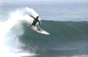 Surfer at Redondo Breakwater, January 2001.